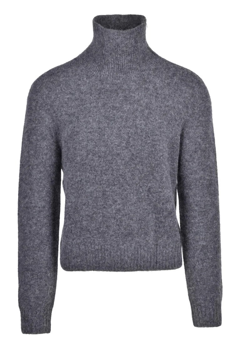 Isabel Marant Alpaca Zip Sweater - Grey