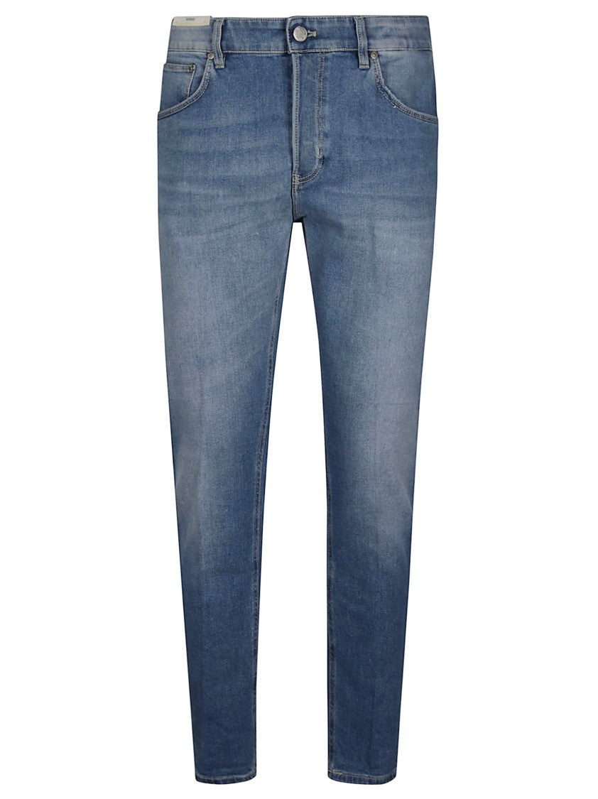 Pt Torino Blue Reggae Cotton Tapered Jeans