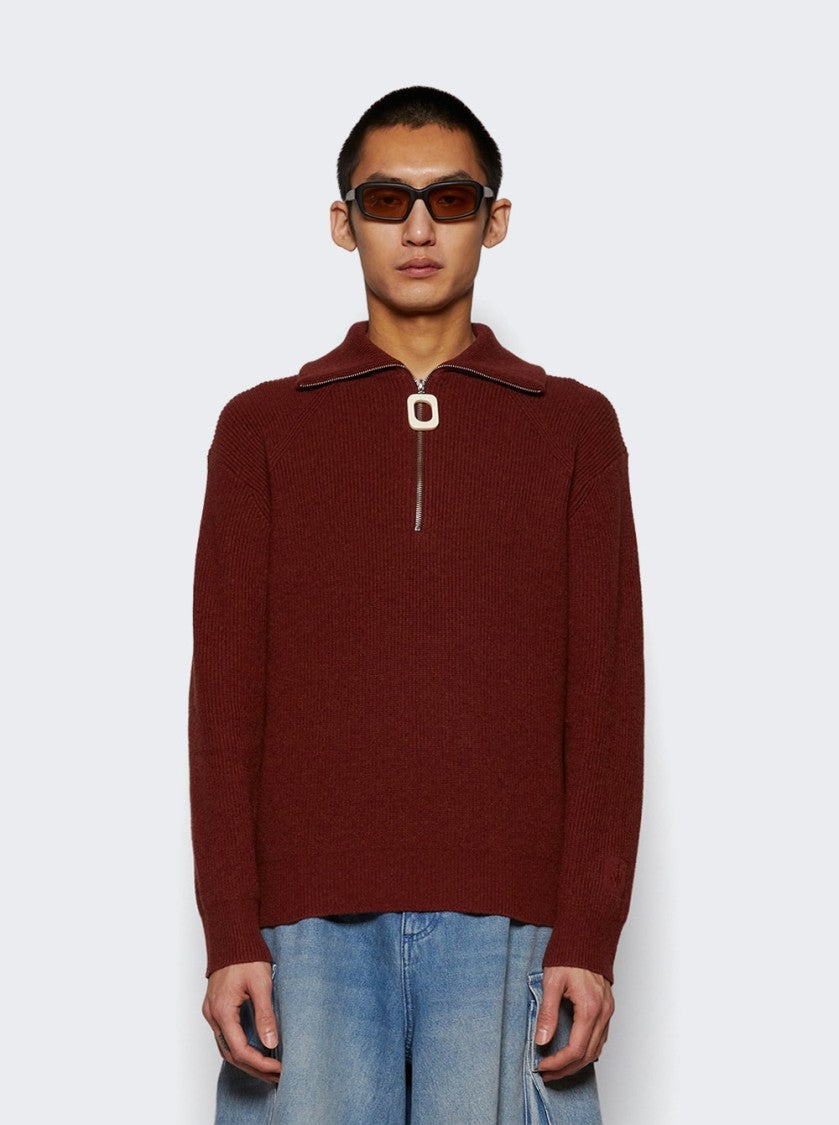 J. W. Anderson Half Zip Sweater Rust