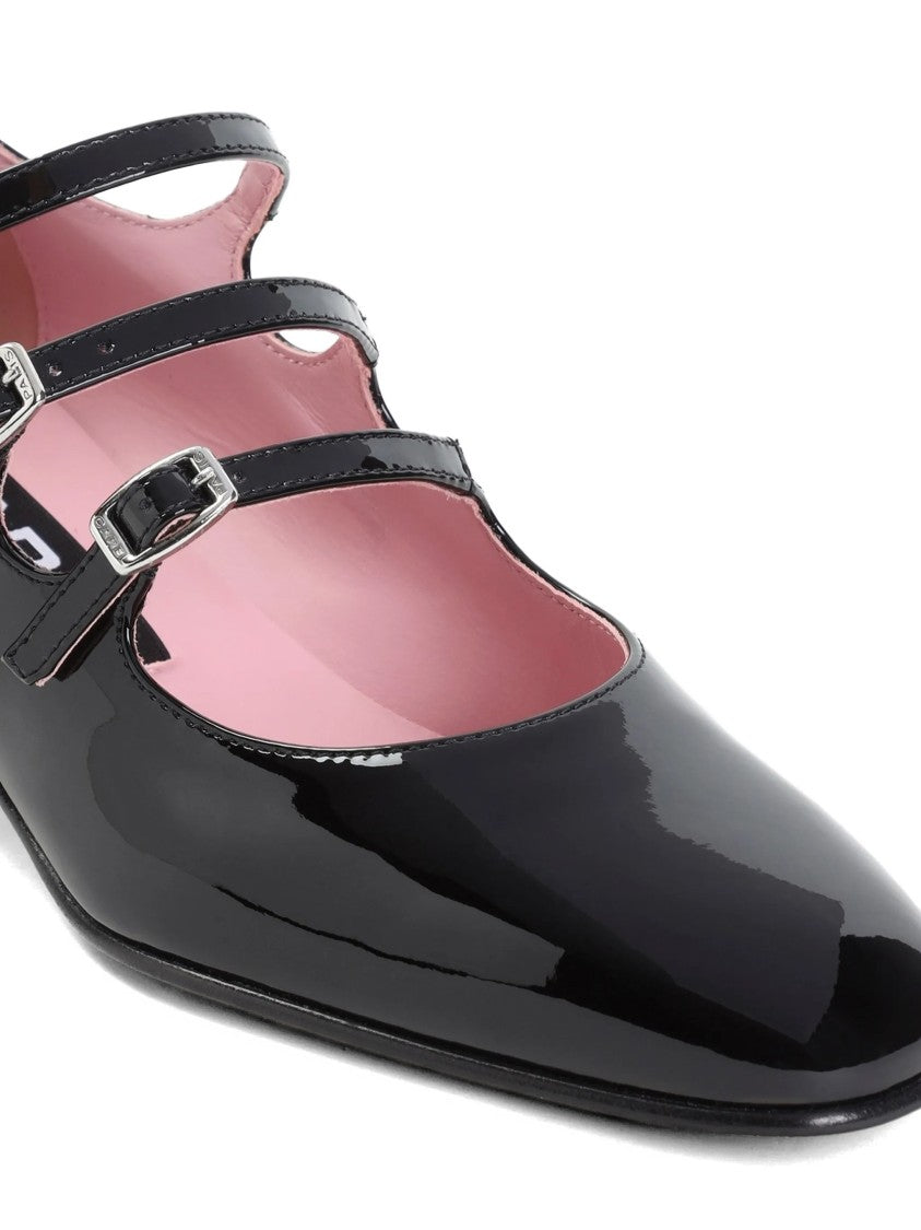 Carel Paris Kina Patent Leather Block Heel Shoes