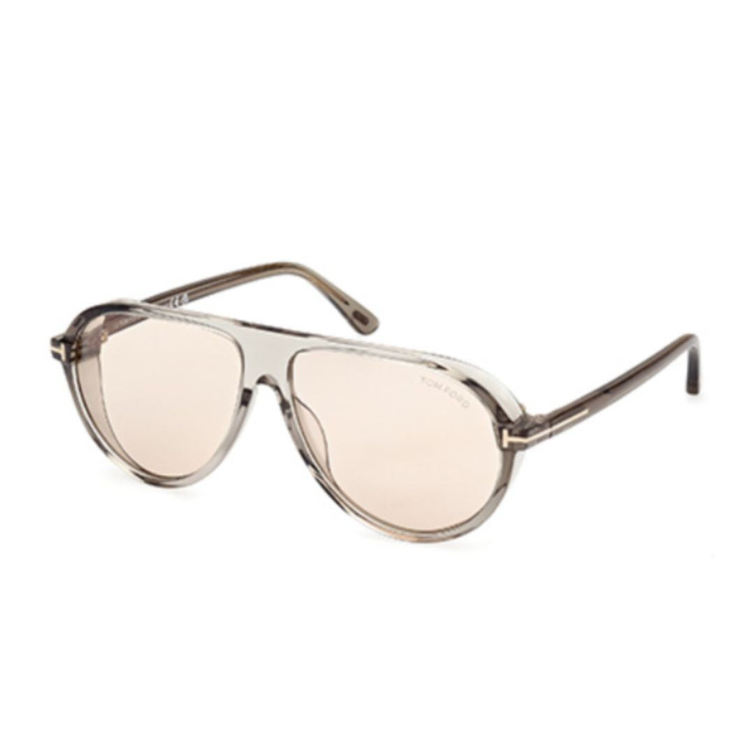 Tom Ford Translucent Acetate Aviator Sunglasses With Metal Detail
