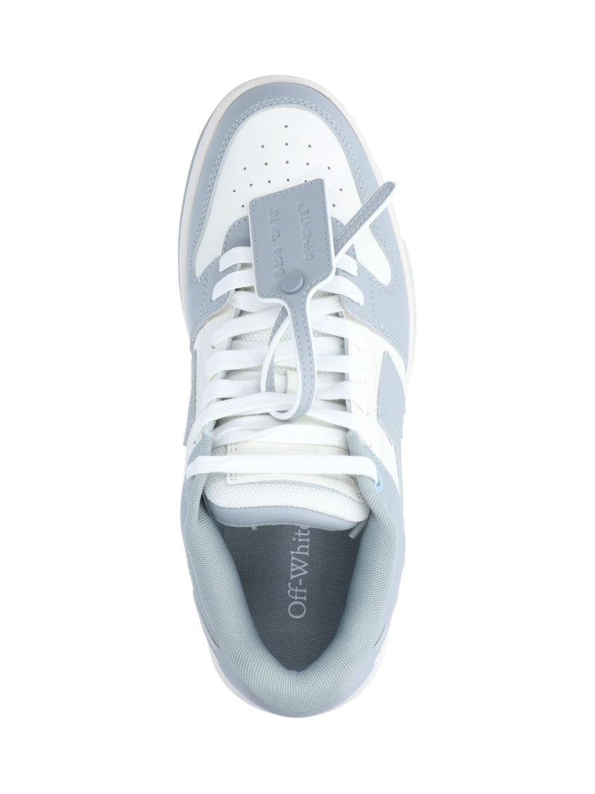 Off-White Low-Top Sneakers With Dynamic Design