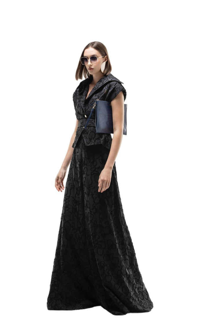 Saiid Kobeisy Textured Top And Wide Pants