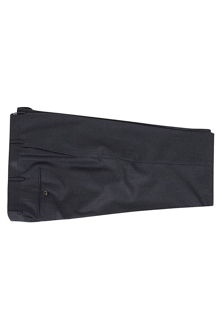 Corneliani Pied De Poule Wool Suit With Tailored Fit