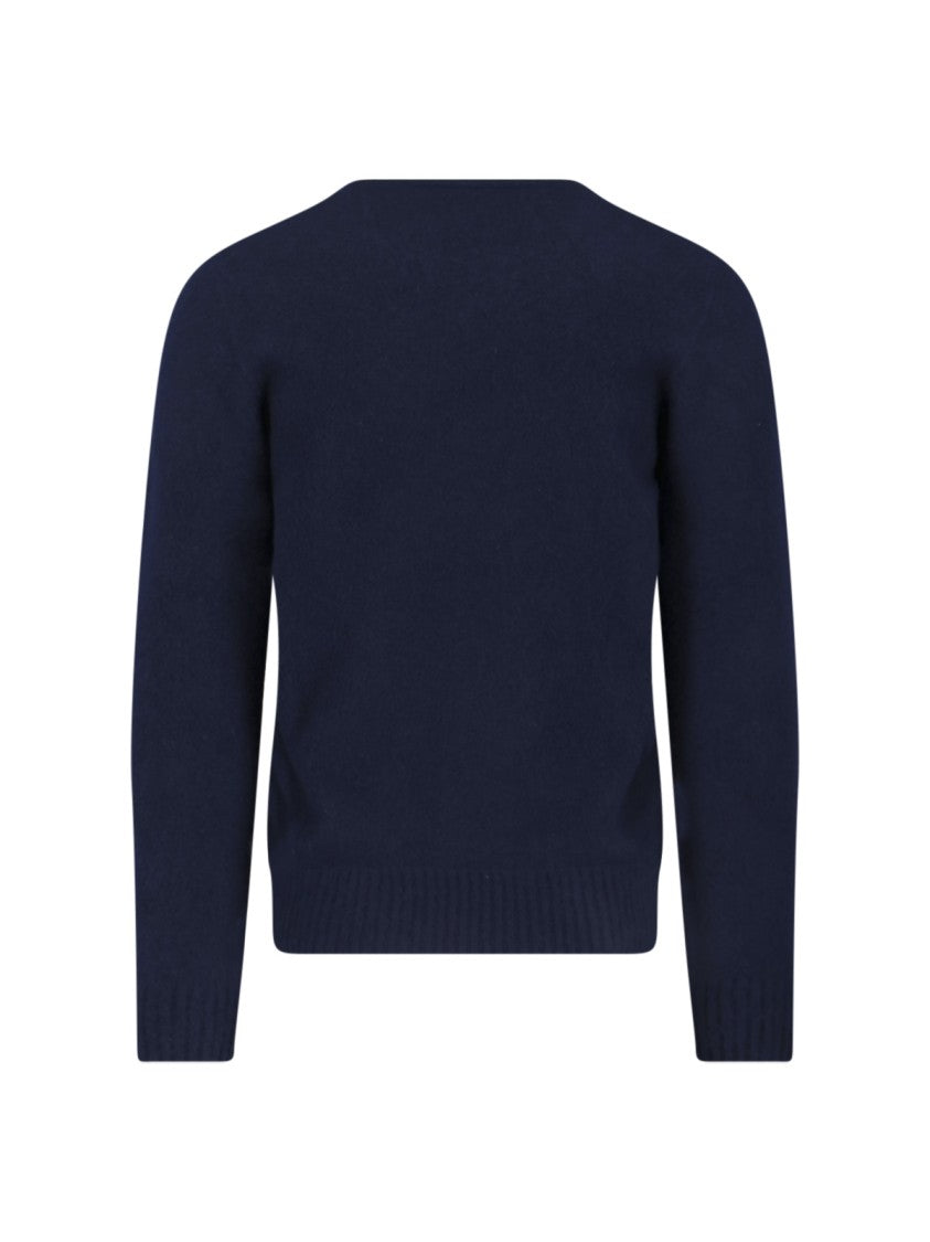 Drumohr Cashmere Sweater, Blue, Navy Tone