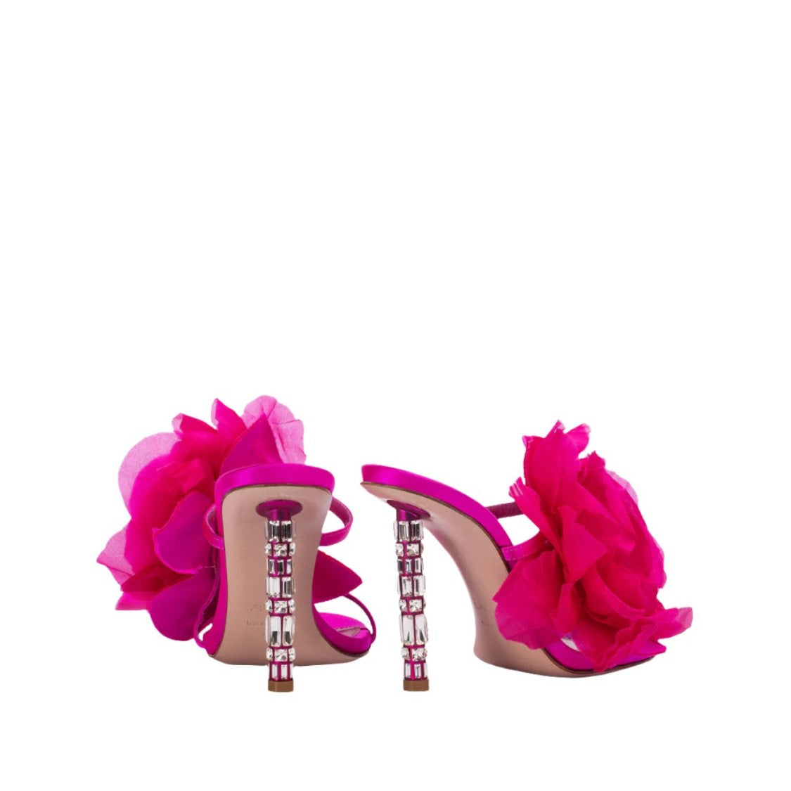 Le Silla Rose Satin 100 Sandals