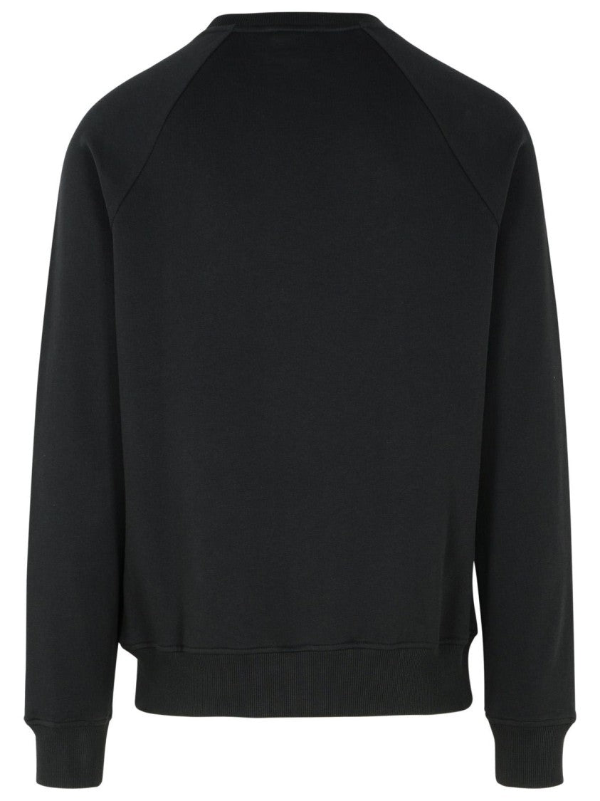 Balmain Black Cotton Sweatshirt