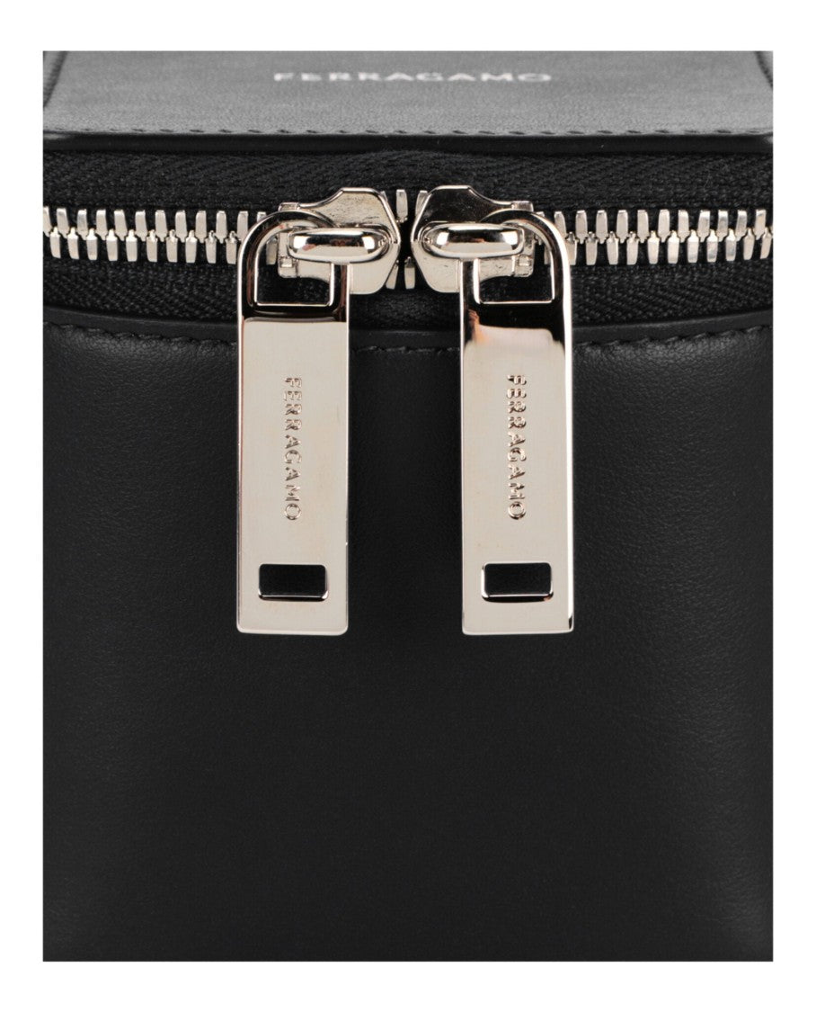 Ferragamo Micro Zip-Around Shoulder Bag