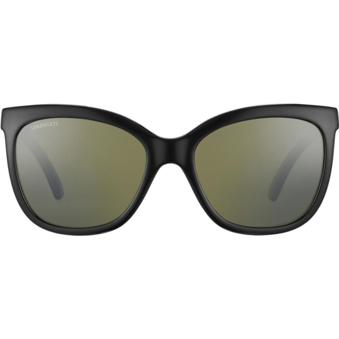 Serengeti Agata Bold Cat-Eye Sunglasses With Matte Black Finish