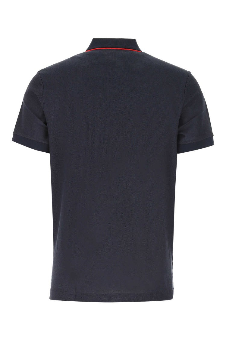 Burberry Navy Blue Piquet Polo