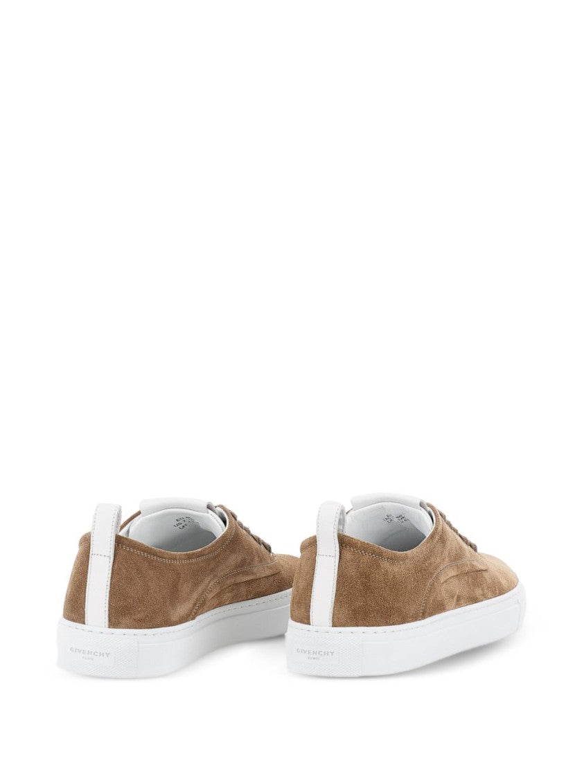 Givenchy Beige Suede Low-Top Sneakers