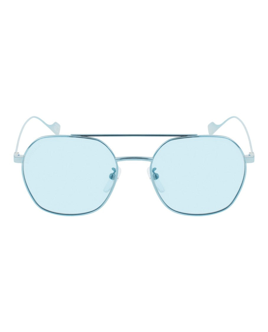 Balenciaga Aviator-Frame Metal Sunglasses