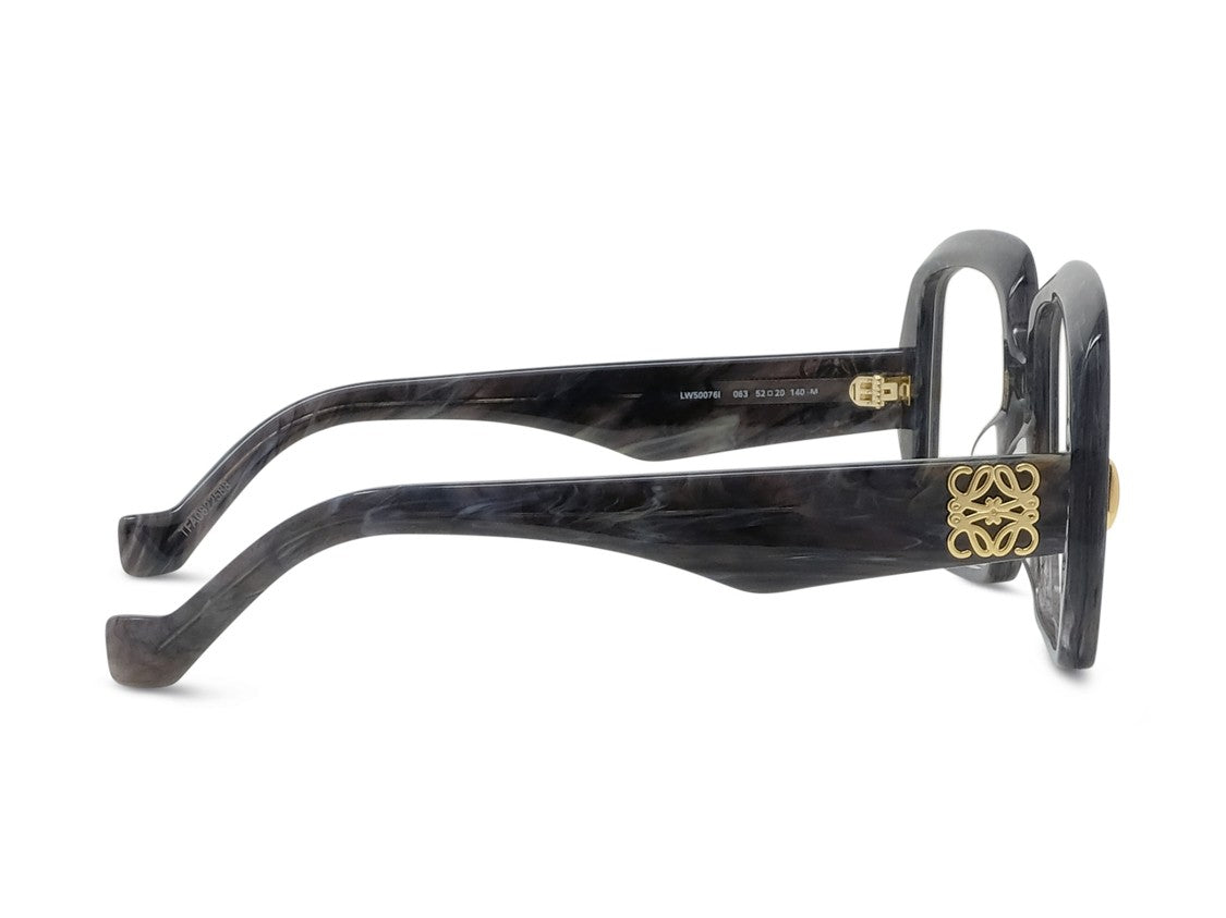 Loewe Marbled Dark Lw50076i Oversized Square Eyeglasses