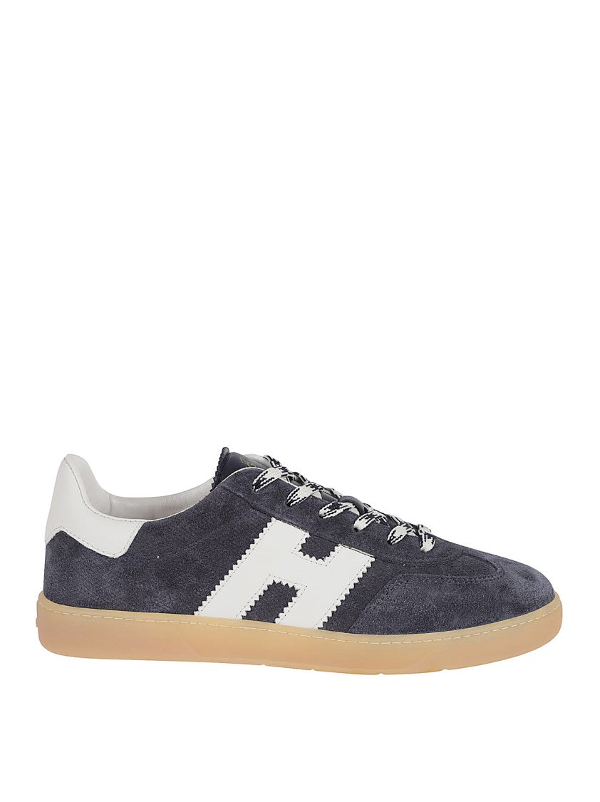 Hogan Suede Sneakers With Contrasting Leather Insert