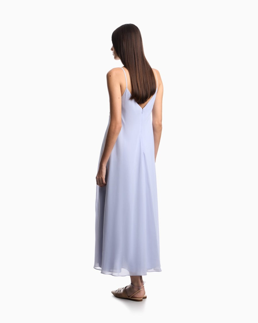 Emporio Armani Long Techno Georgette A Line Dress