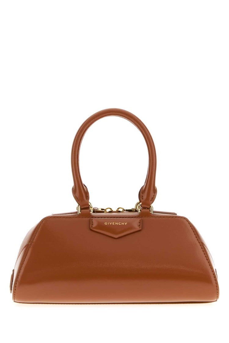 Givenchy Caramel Leather Mini Antigona Handbag