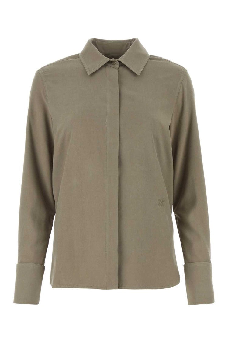 Max Mara Dove Grey Silk Candia Shirt