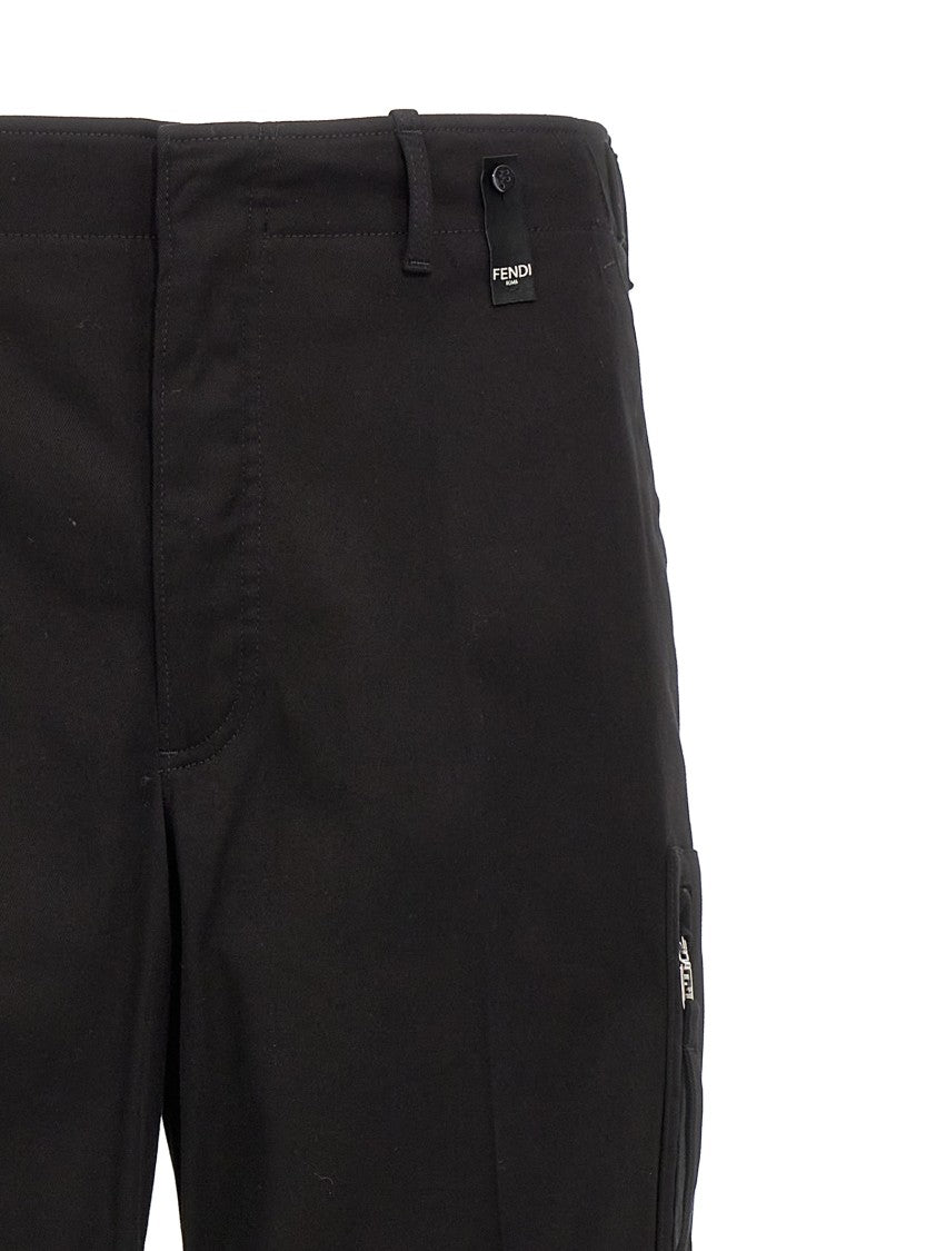 Fendi Stretch Cotton Gabardine Trousers