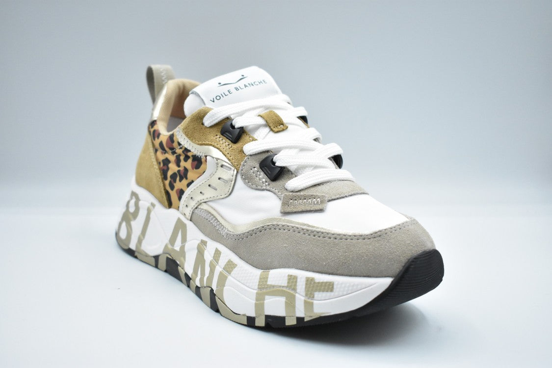 Voile Blanche Leo-Print Low-Top Sneakers