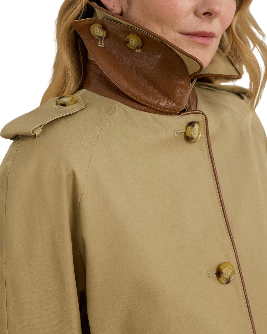 Lauren Ralph Lauren Belted Mid-Length Lined Coat With Elegant Craftsmanship