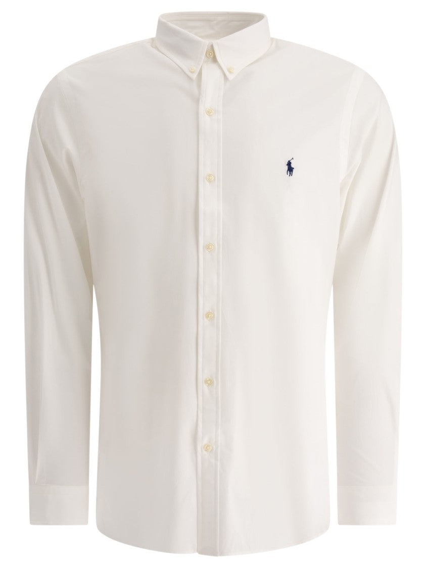 Polo Ralph Lauren Slim-Fit Stretch Poplin Shirt With Button-Down Collar