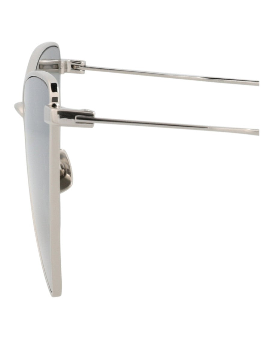 Saint Laurent Cat Eye-Frame Metal Sunglasses