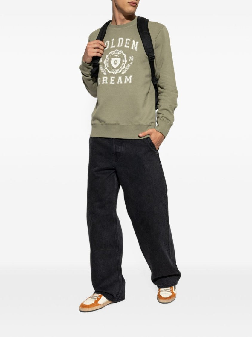 Golden Goose Casual Crewneck Collegiate Graphic Sweater