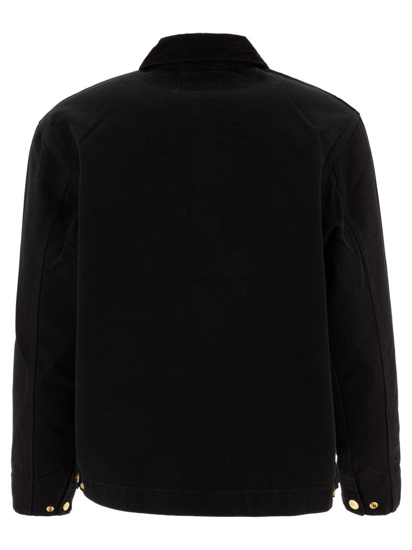 Carhartt Wip Unlined Black Dearborn Canvas Overshirt Jacket