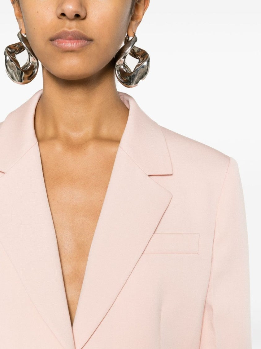 Lanvin Peach Pink Wool Interlock Jacket