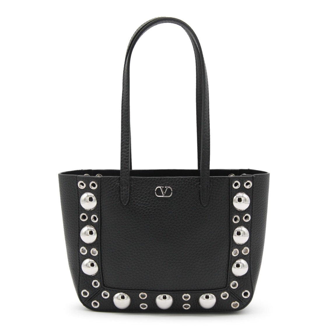 Valentino Garavani Black Leather Tote