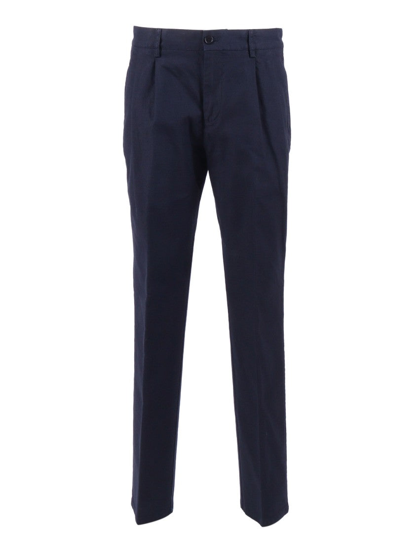 Aspesi Straight-Leg Tailored Pants With Classic Detailing