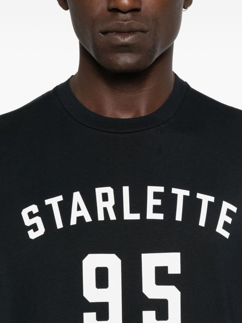 Dsquared2 Printed Black T-Shirt With Bold White Details