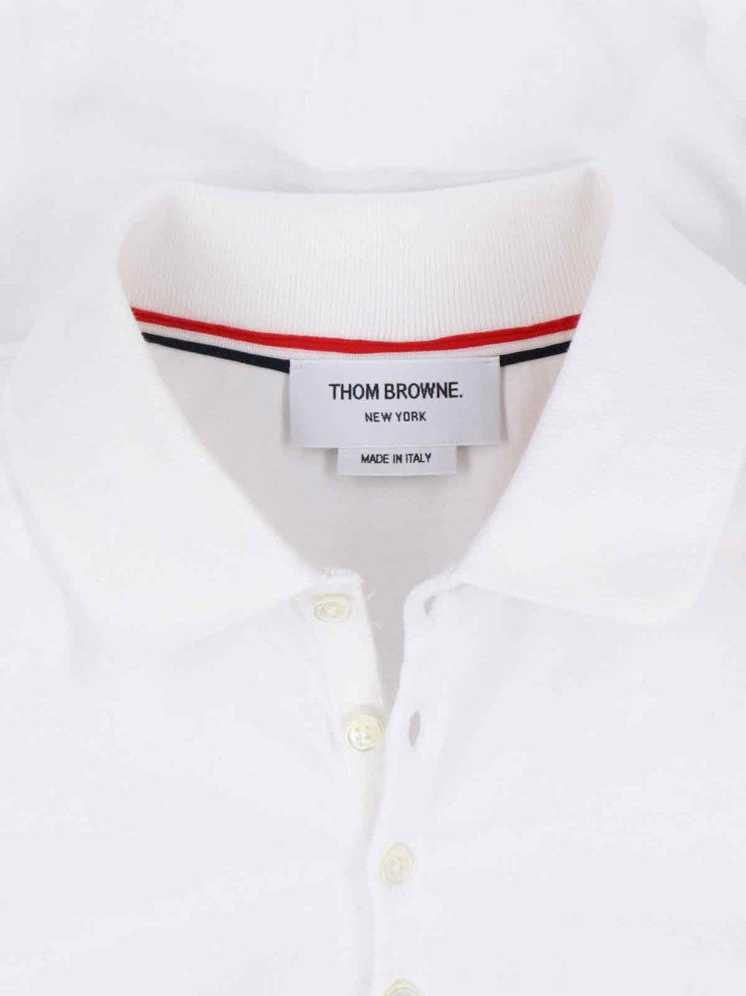 Thom Browne "4 Bar" Polo Shirt – White