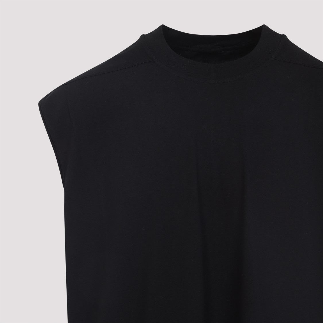 Drkshdw By Rick Owens Tarp Black Cotton T-Shirt