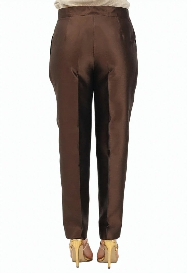 Max Mara Mstzinco Brown Tailored Trousers