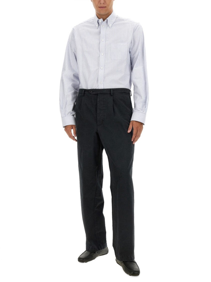 Bally Relaxed Fit Black Cotton Pants
