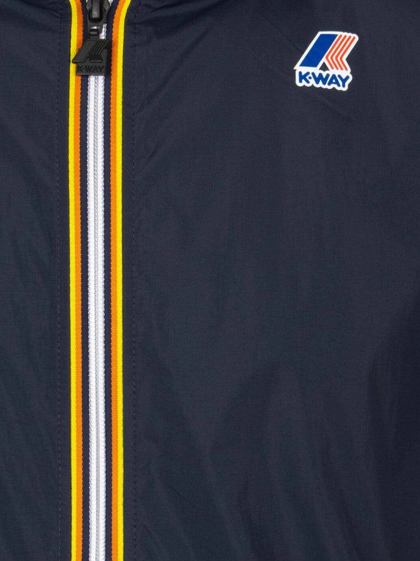 K-Way Dark Navy Le Vrai Hooded Jacket