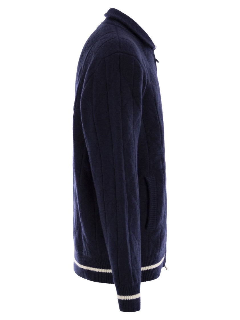 Kiton Cashmere Bomber Jacket