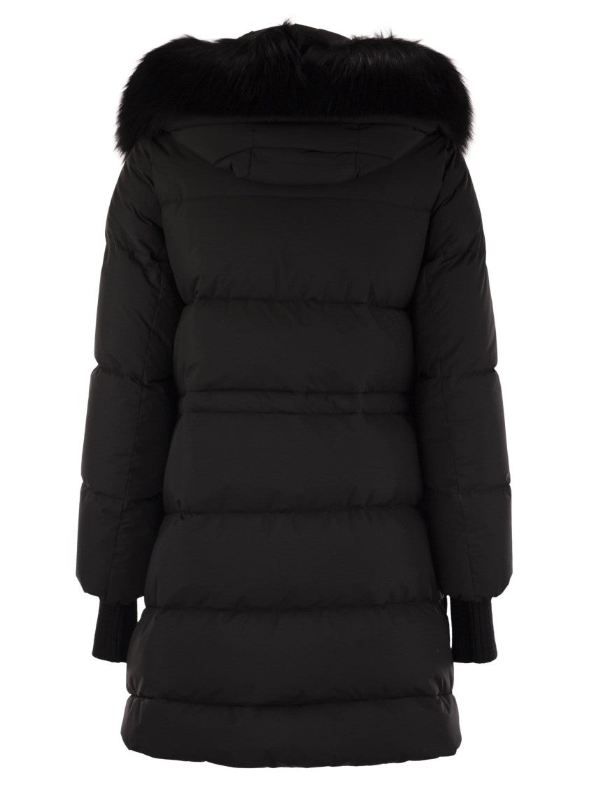 Moorer Talassa-Stp - Long Down Jacket With Hood