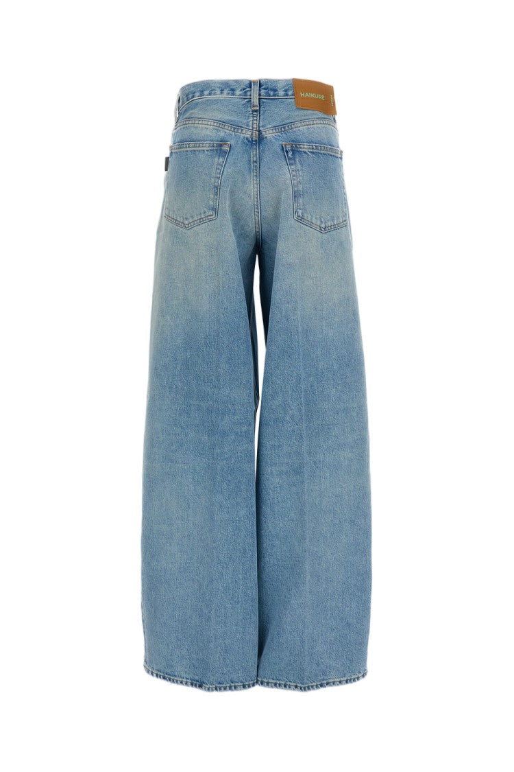Haikure Light Blue Bethany Wide Leg Denim Jeans