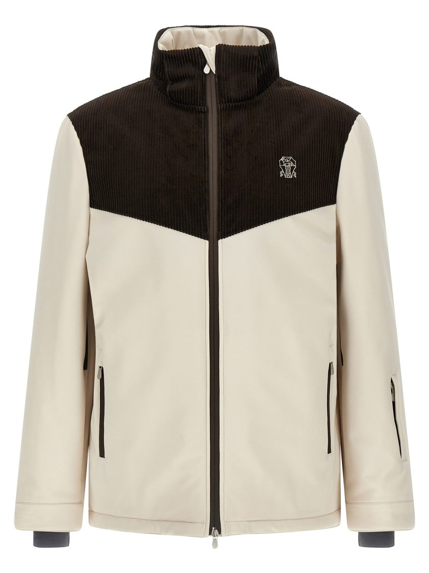 Brunello Cucinelli Corduroy Insert Ski Jacket