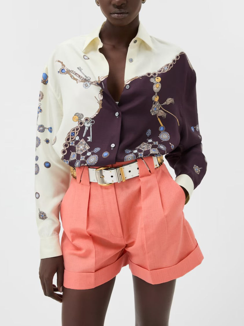Versace Informal Jewel Motif Silk Shirt