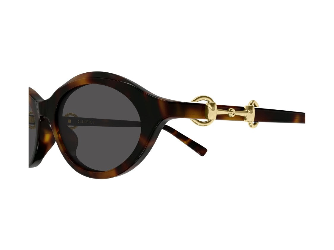 Gucci Tortoiseshell Gg2215s Rounded Sunglasses