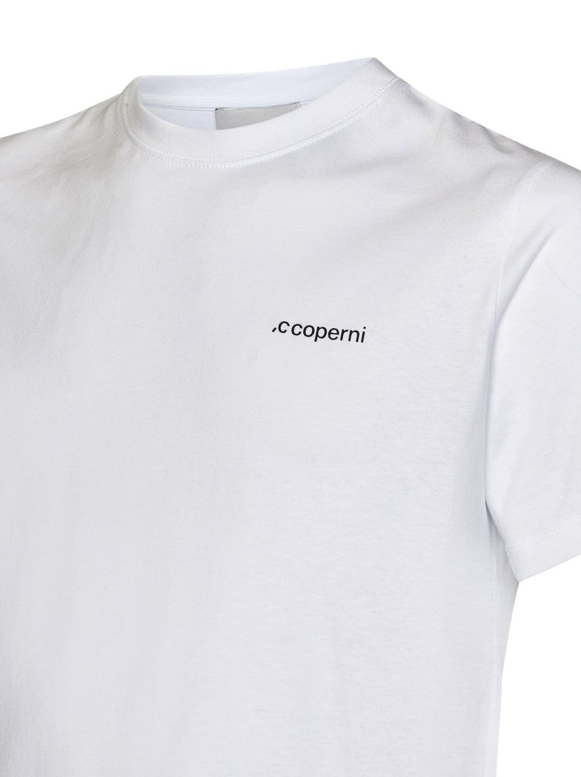 Coperni White Cotton Crewneck T-Shirt
