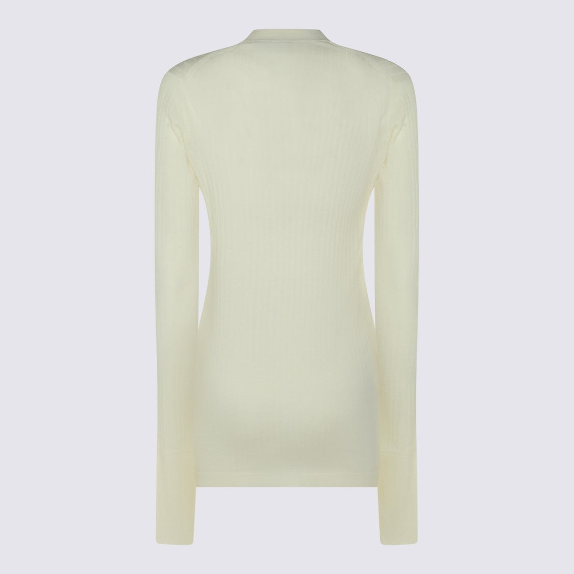 Malo Ribbed Knit Sweater With Deep V-Neckline And Minimalist Design