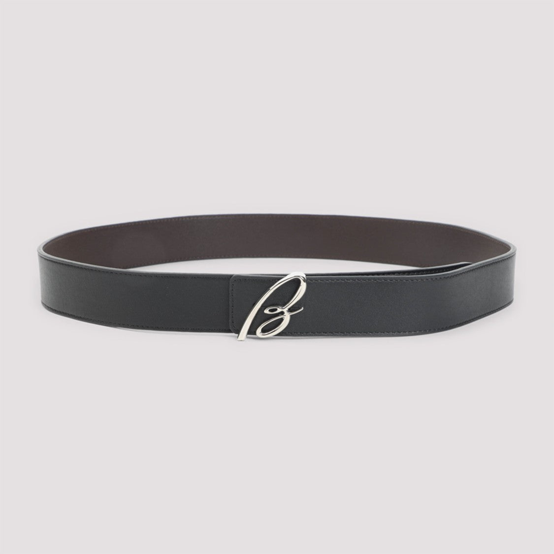 Brioni Black Brown Leather Belt