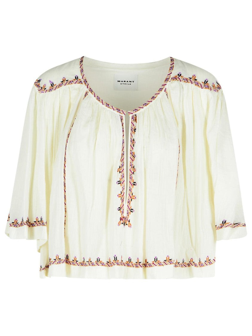 Isabel Marant Étoile Felicity' Beige Cotton Blouse