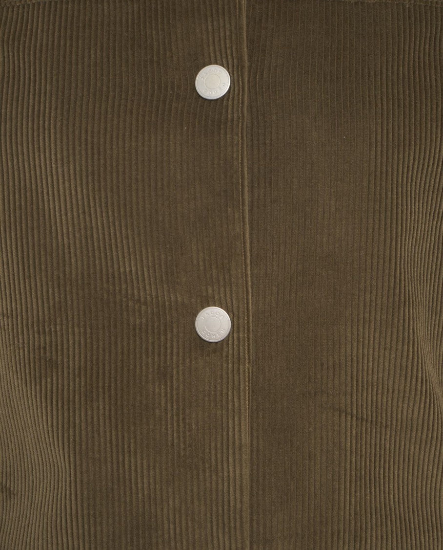 Jacob Cohen Corduroy Shirt Jacket With Classic Collar And Button Closure