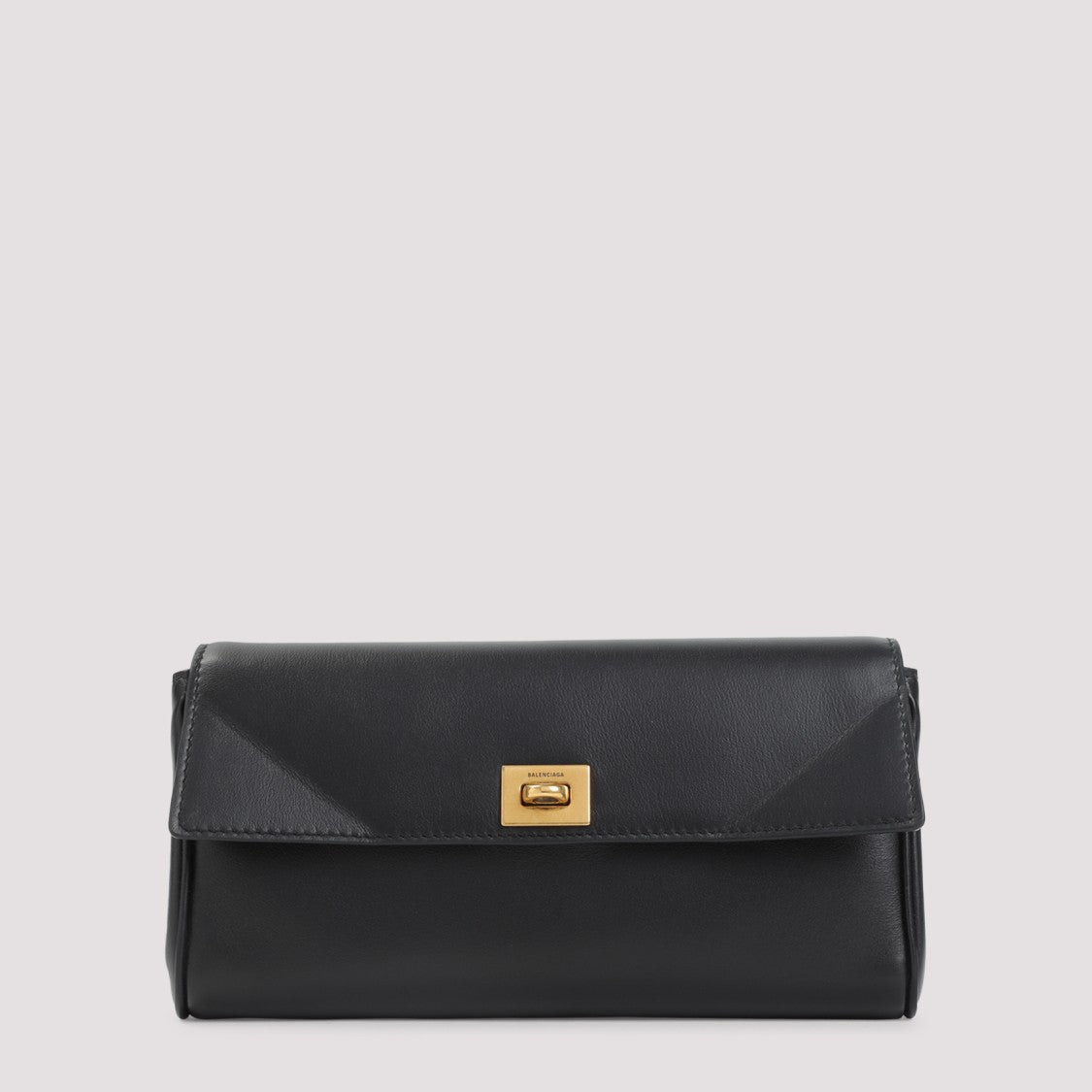 Balenciaga Black Calf Leather Rodeo Continental Wallet
