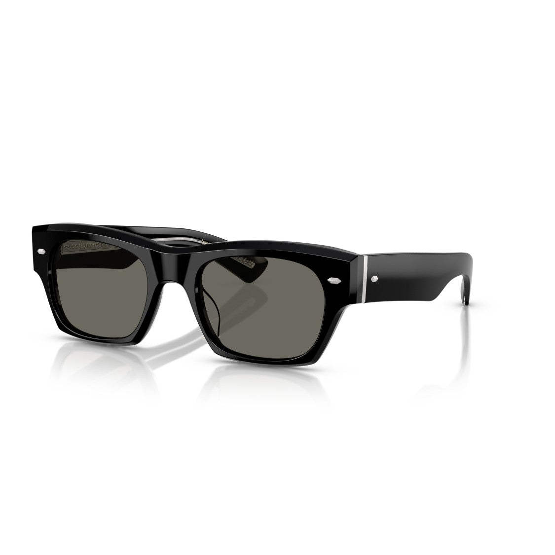 Oliver Peoples 0Ov5514su Bold Rectangular Black Acetate Sunglasses